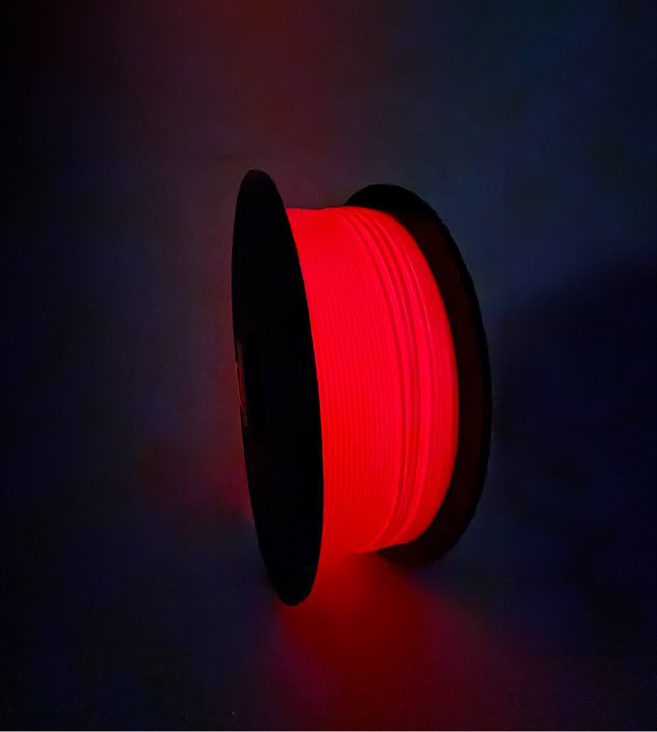 KJI 3D PLA+ Luminous Red 3D Printer Filament 1.75 mm