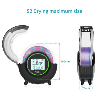 SUNLU S2 Filament Dryer, 360 Degrees Surround Heating
